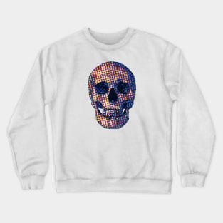 Color Dot Skull Crewneck Sweatshirt